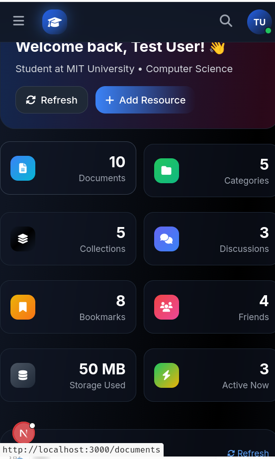 AcademVault Mobile