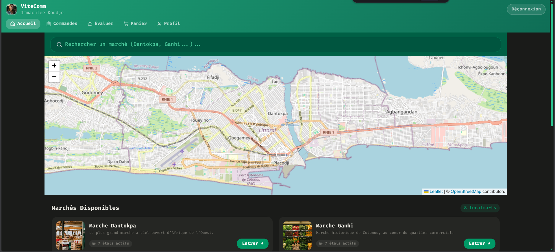 ViteComm Client Dashboard
